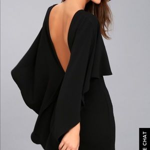 Lulus black backless dress